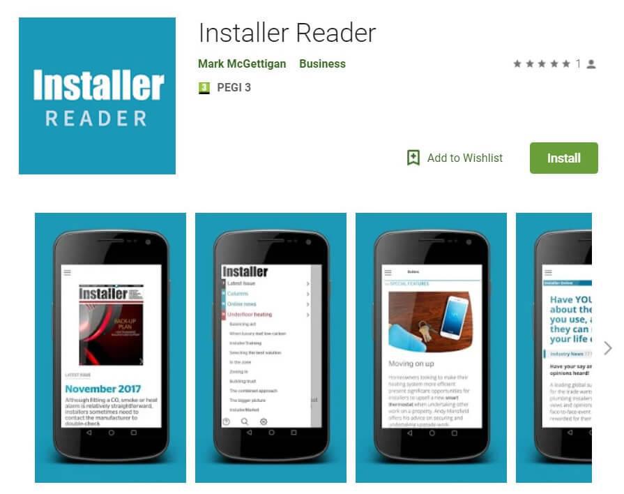 Installer Reader App Google Play Listing Screenshot