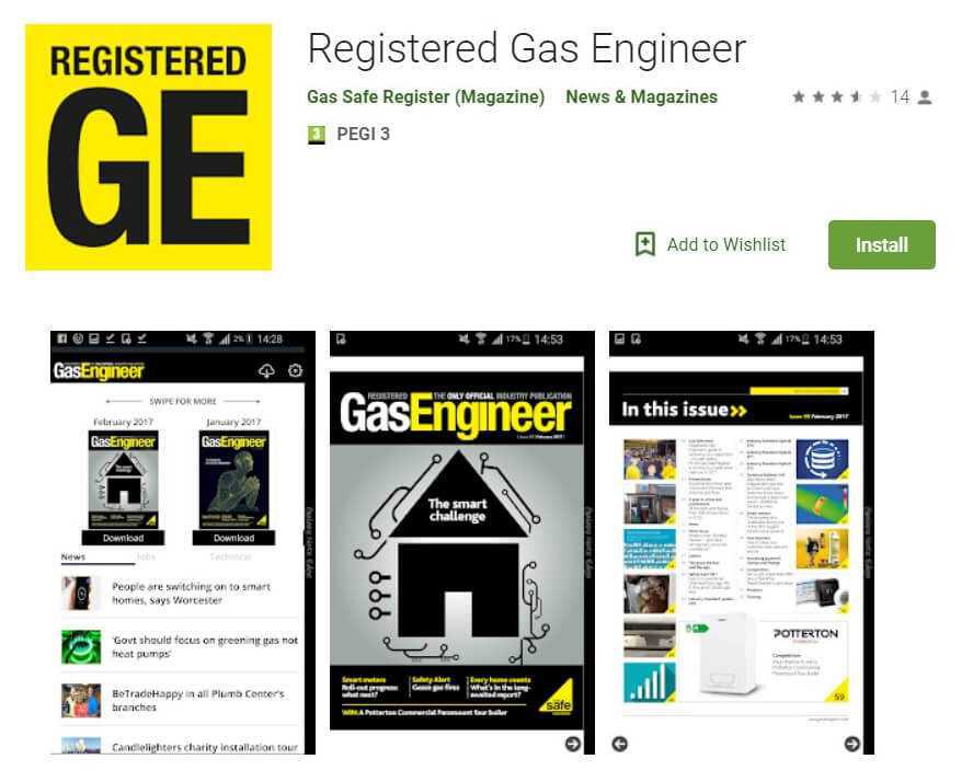 Registered Gas Engineer Google Play Listing Screenshot